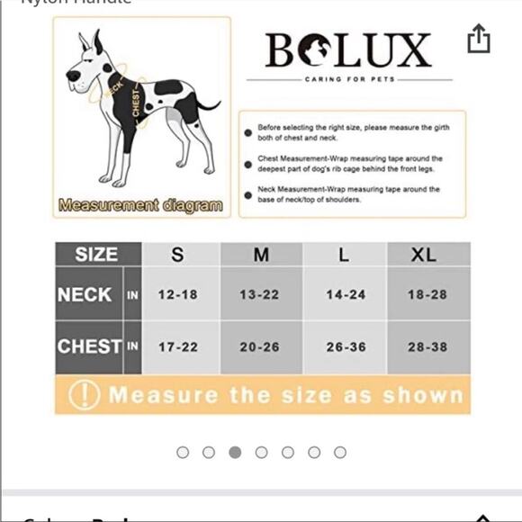 Dog HarnessBlue and Yellow- Adjustable- Bolux Size medium- NWOT - Picture 3 of 3